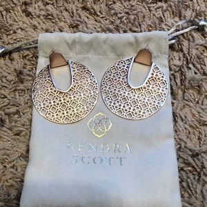 Rose Gold Filagree Kendra Scott Earrings